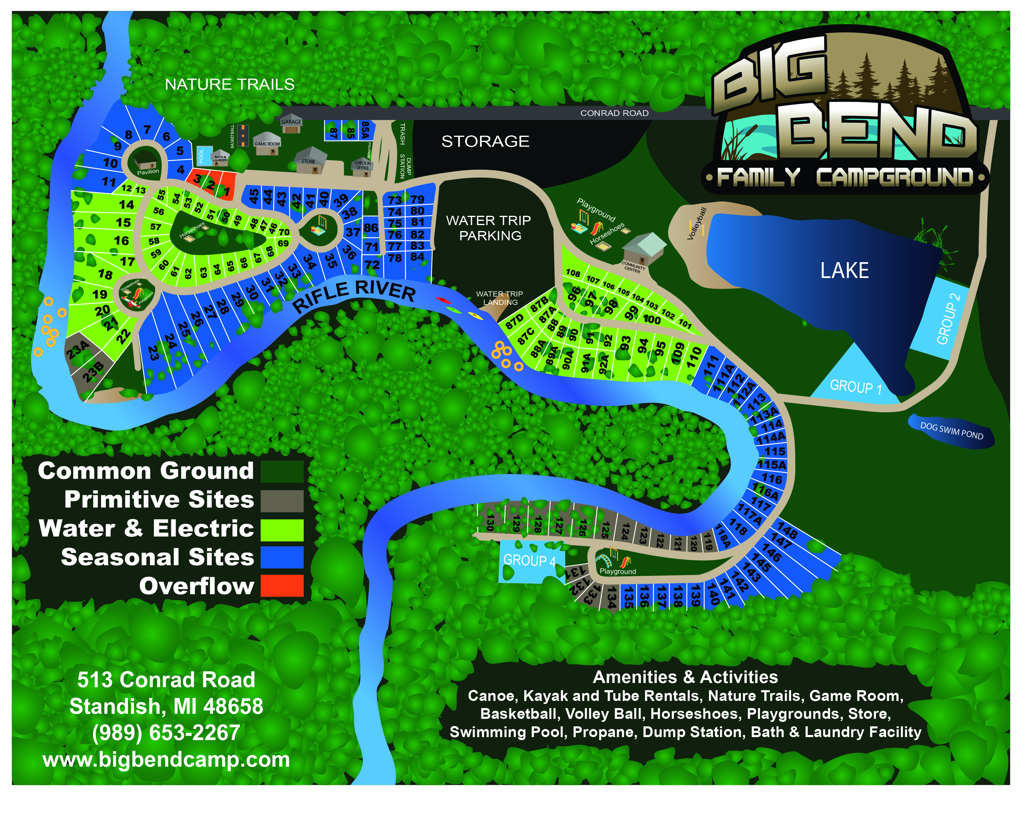 Map of Campground